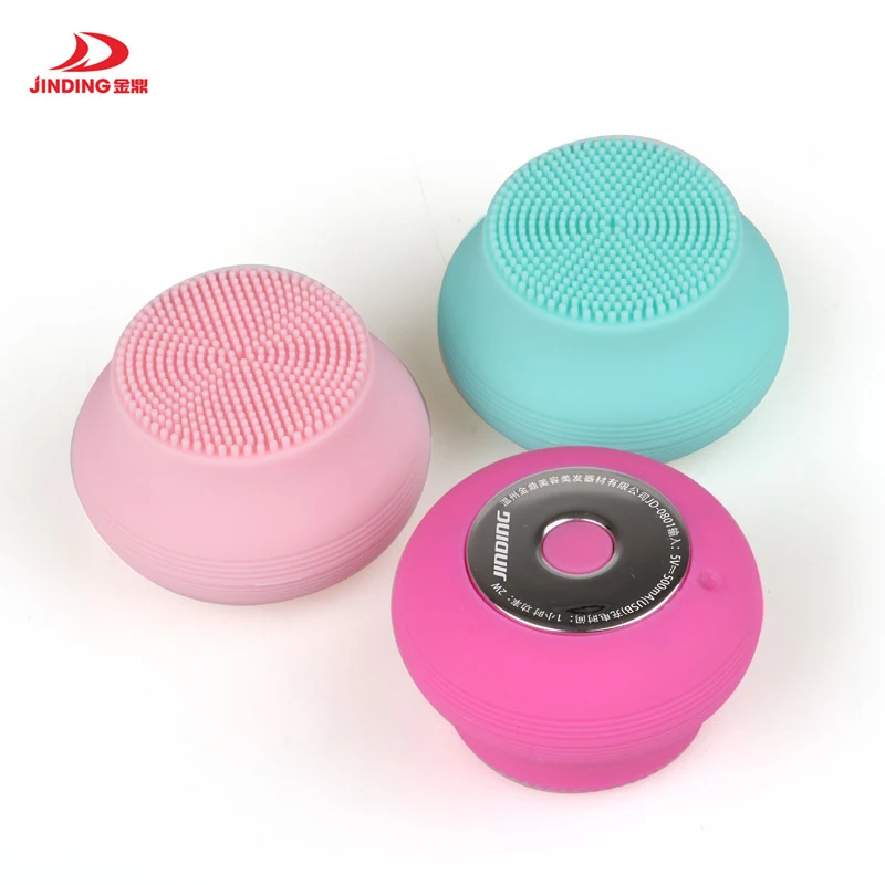 

Mini Powered Facial Cleansing Devices Portable Face Washing Machine USB Charging Silicone Facial Cleansing Instrument