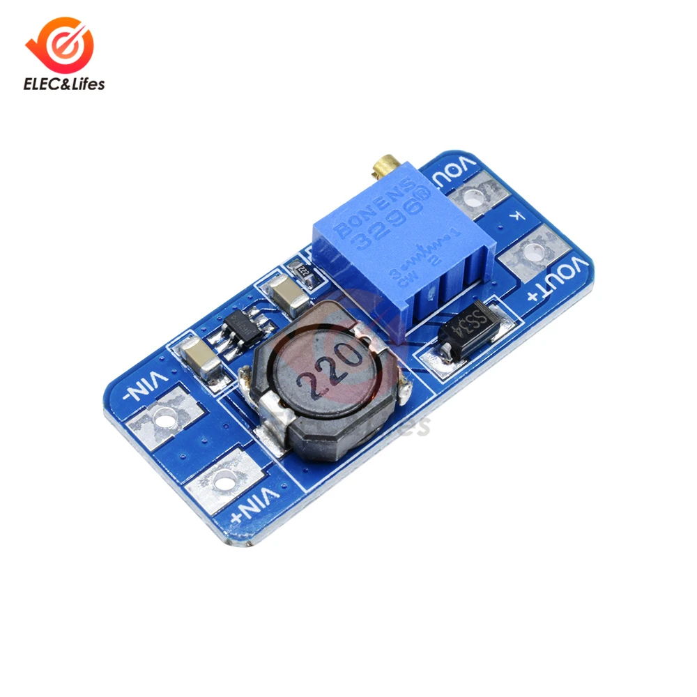 

10Pcs MT3608 5V 12V 24V 2A DC-DC Step Up Power Module Booster Board Electronic PCB Board DIY For Arduino