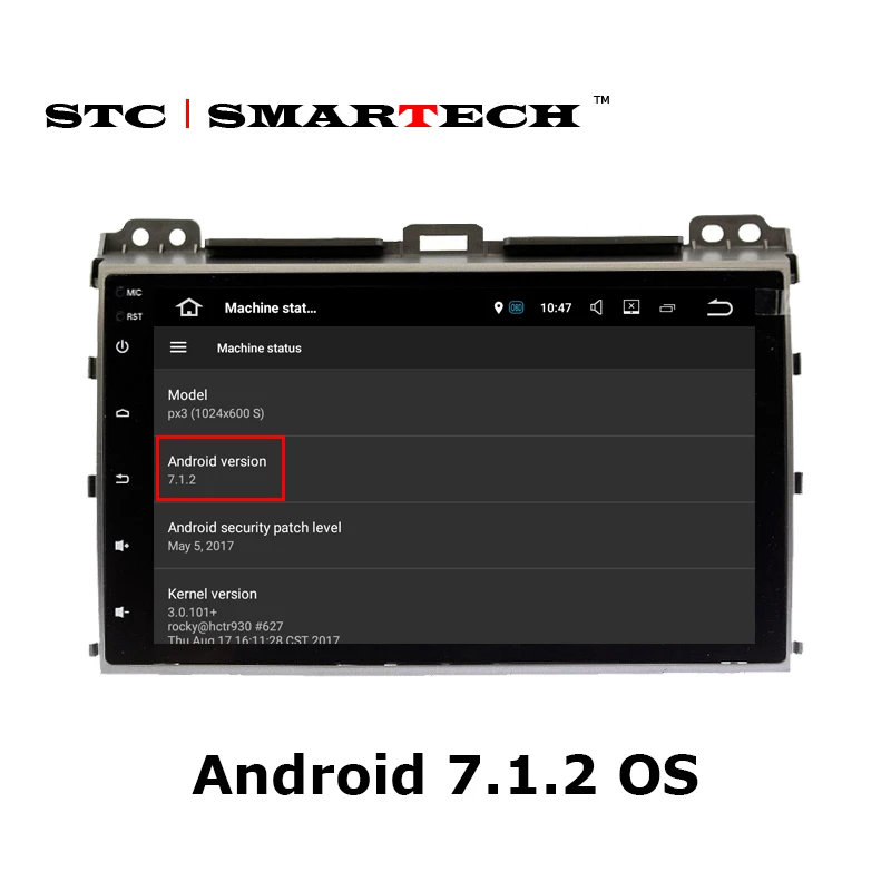 Sale SMARTECH 2 Din Android 7.1 OS Car Radio GPS Navigation for TOYOTA Land Cruiser Prado 120 Support Pioneer JBL Amplifier System 2