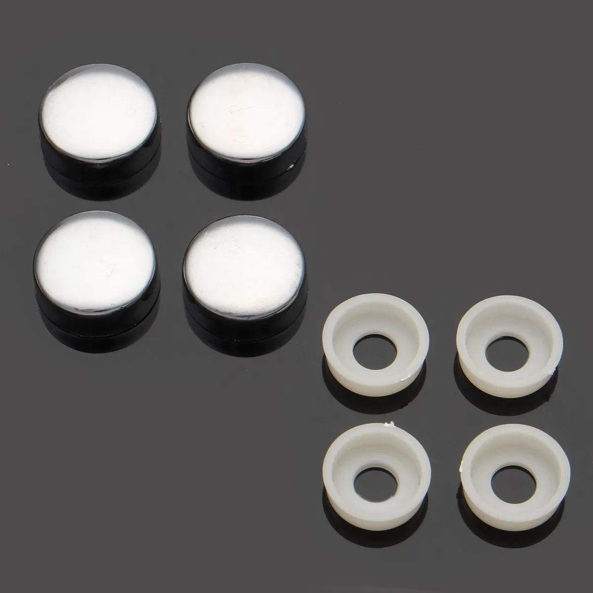 UAA® 12pcs BLACK SCREW CAP BOLT CAPS COVERS for Car Truck License Plate Frame