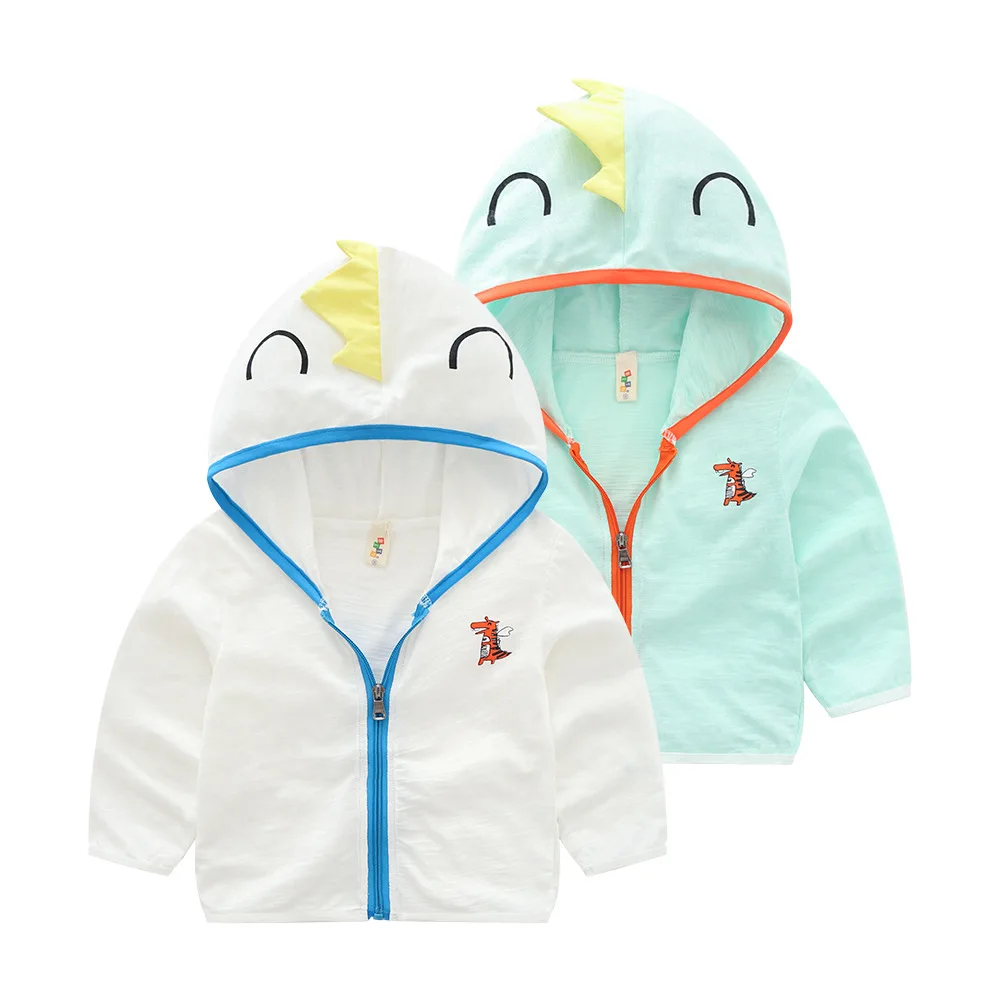NEW Boy girl summer Windbreaker rash guards coat 3D Dinosaur Jurassic Park fashion sports kid baby clothes top children clothing