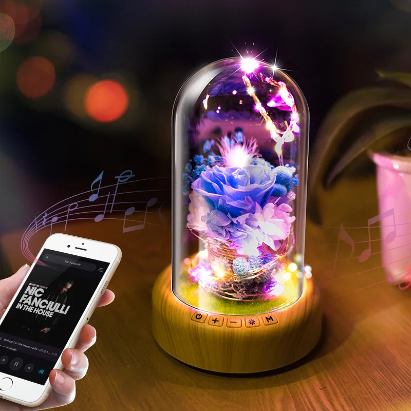 

AIMIHUO Creative Bluetooth Speaker Light Wishing streamer bottle night light 3 style decorative for home USB powered night light