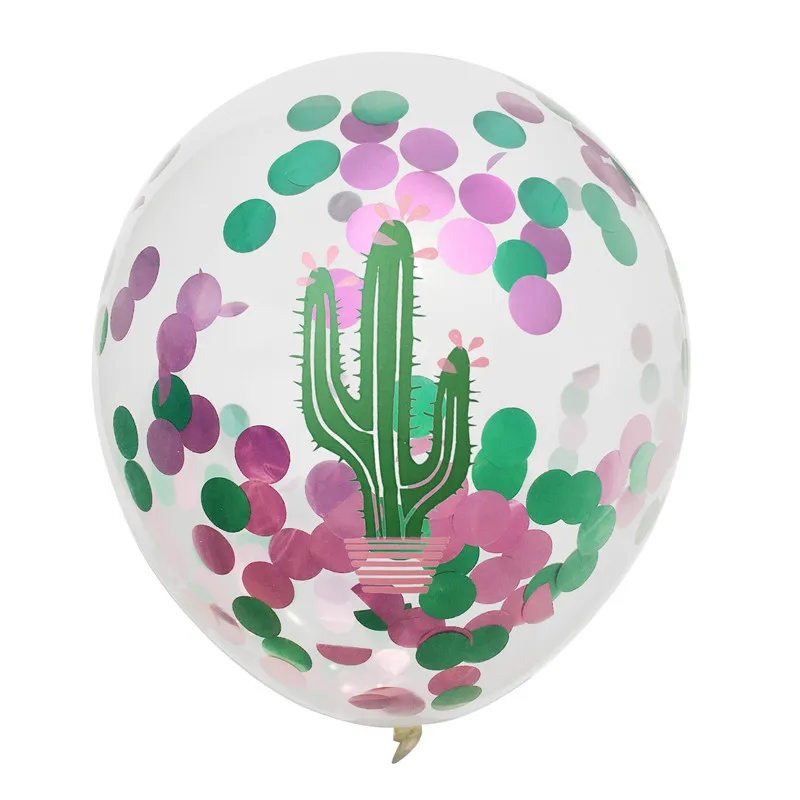 5 шт./лот красивые прозрачные конфетти шары Фламинго ананас черепаха лист жемчужные шары на день рождения