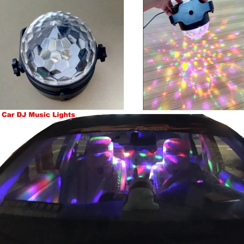 

For Honda City / Fit Sedan / Civic / USB Car styling Music Rhythm Lights / Auto LED Colorful Dynamic Atmosphere Projection Lamp