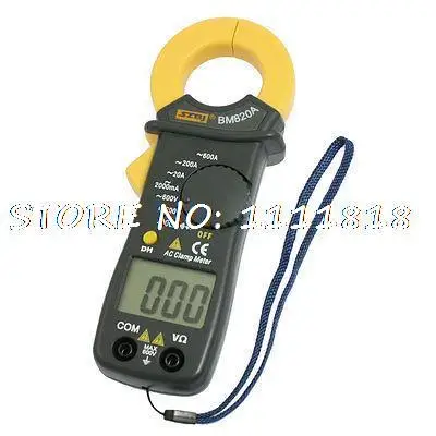 

Voltage Current Resistance LCD Display Digital Clamp MultiMeter BM820A