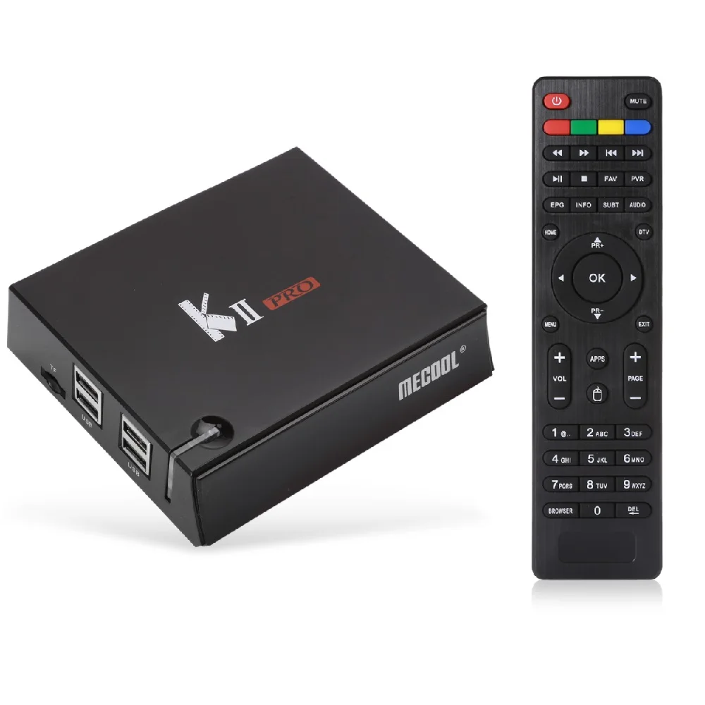 

MECOOL KII PRO TV Box Smart Android 7.1 Amlogic S905D Bluetooth 2G RAM 16G Dual Band WiFi 4K HDMI Set Top Box
