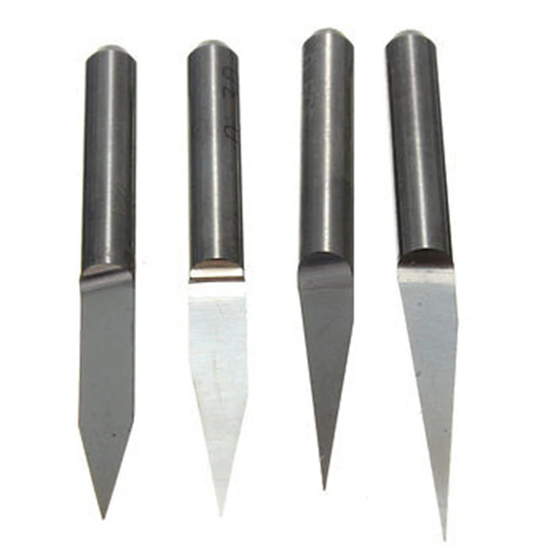 20pcs Carbide PCB Engraving Bits 3.175mm CNC Router Bit 10/15/20/30 Degree Milling Cutter Tools