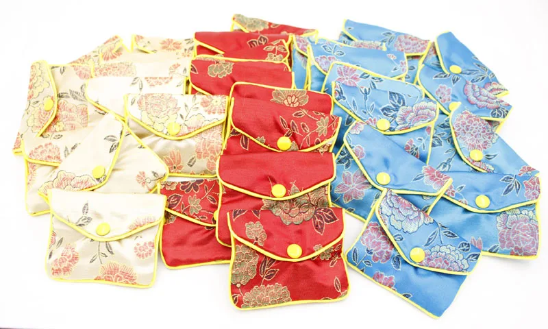 

Jewelry Gift Bags Pouches 6cmX8cm Blue Red Champagne