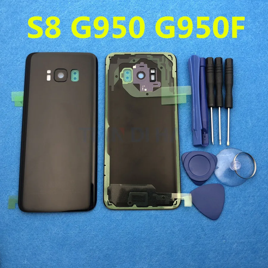 Замена AAA+ заднее стекло для samsung Galaxy S8 G950 G950F SM-G950F G950FD 5," крышка батареи задняя дверь Корпус чехол+ Инструменты