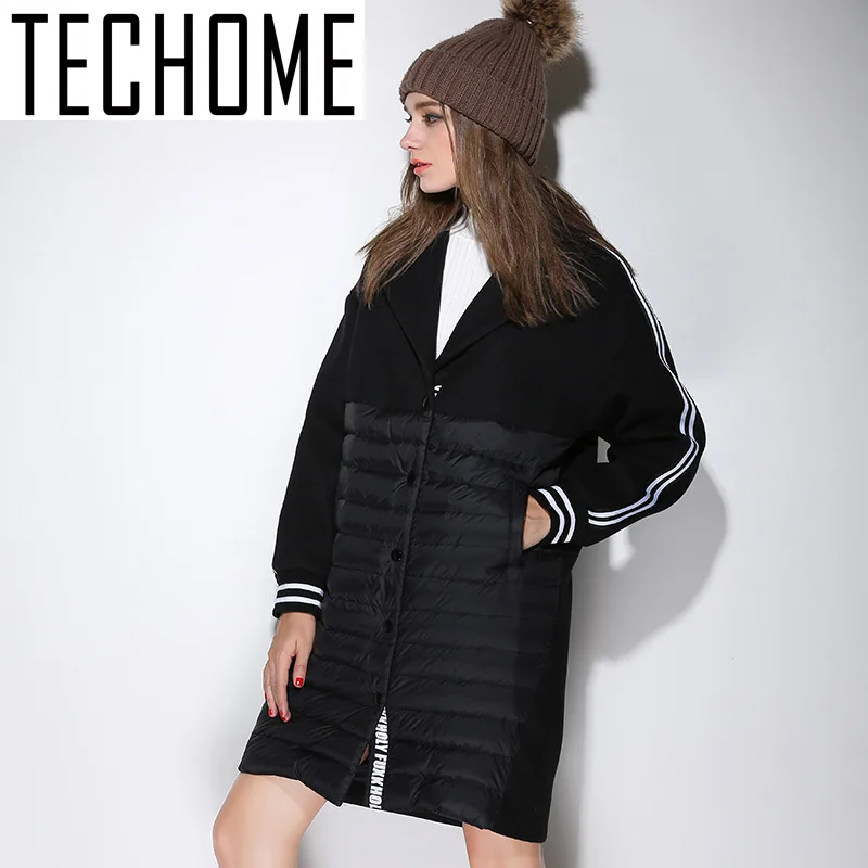 TECHOME 2016 Winter Wool Coat Women New Design Women Wool Coats Winter Warm Wool Coat Jacket Women Stitching Down Cotton Jacket TECHOME 2016 Winter Wool Coat Women New Design Women Wool Coats Winter Warm Wool Coat Jacket Women Stitching Down Cotton Jacket