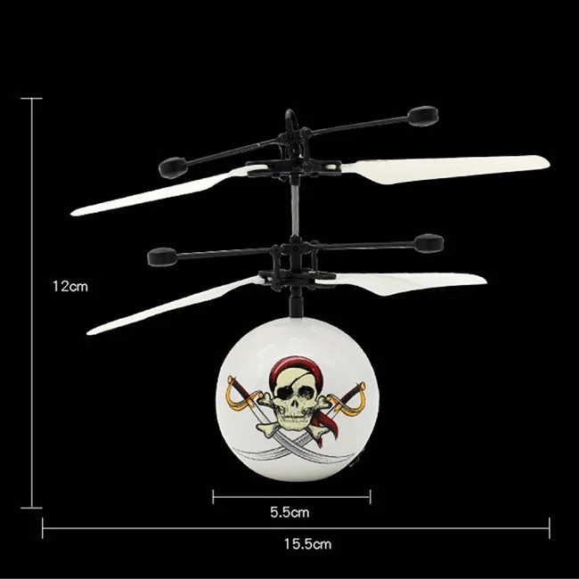 Красочный летающий шар вертолет RC летающий шар беспилотный шар-Вертолет Встроенный Блестящий светодиодный свет летающие игрушки для детей - Цвет: E