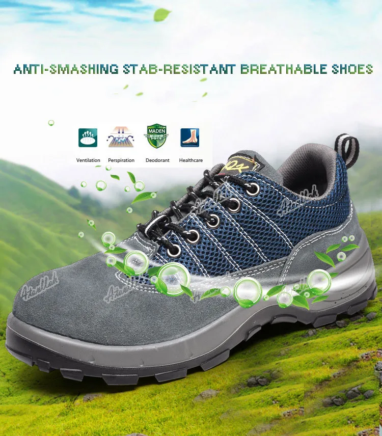 

safety shoes steel toe sole for men anti-smashing work boots work safety protective shoes men shoes
