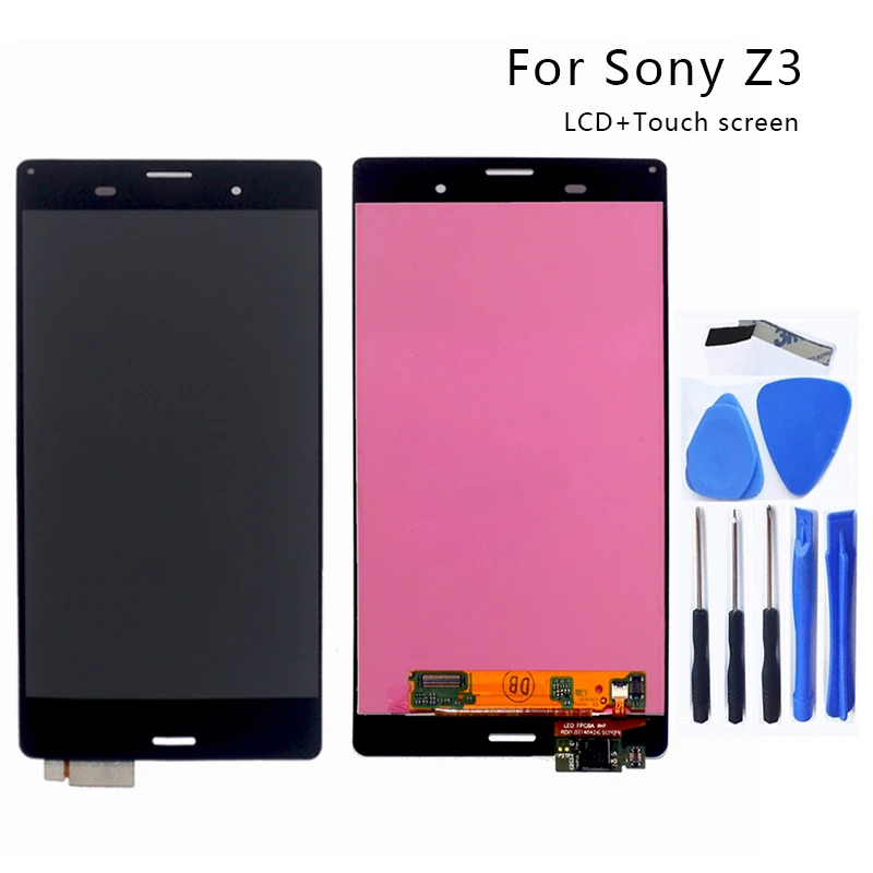 

For Sony Xperia Z3 LCD Display Touch Screen Digitizer Assembly For Sony Xperia Z3 lcd L55T D6603 D6653 Display Screen LCD+Tools