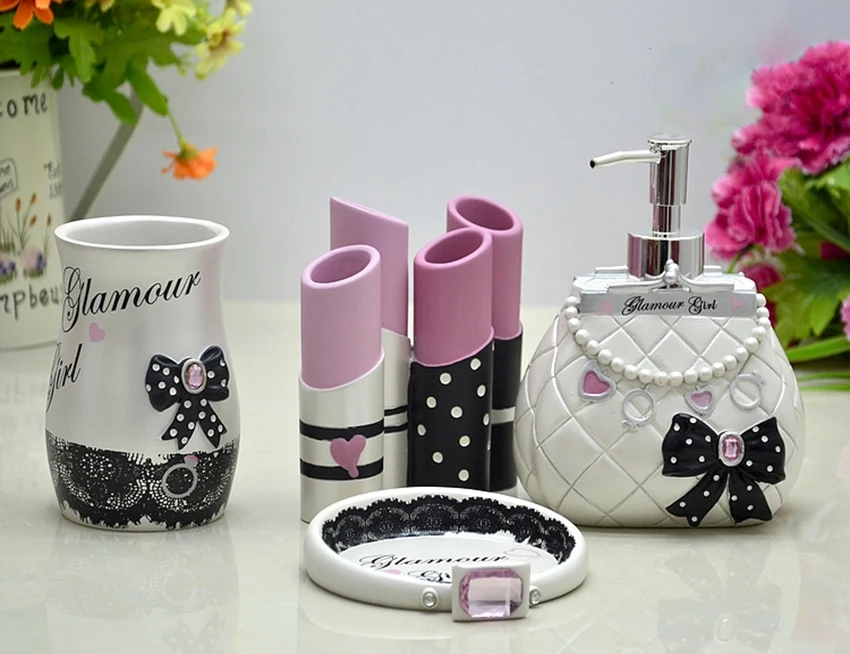 Girl Bathroom Accessories Sets Rispa