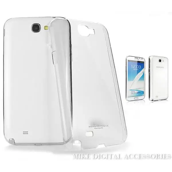 For Samsung Galaxy Note 2 N7100 Case Hard Plastic Crystal Clear Transparent  Luxury Protective Cover Free Shipping - Mobile Phone Cases & Covers -  AliExpress