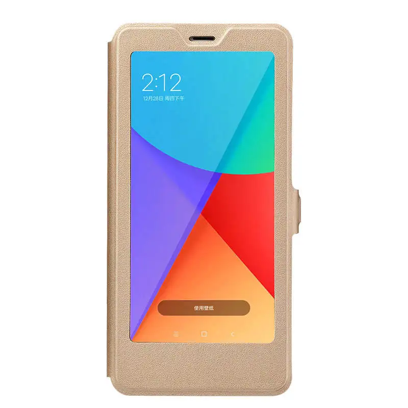 for Xiaomi Redmi Note 7 Case Note 6 Pro Full View Window PU Leather Flip Cover Funda Case for Xiaomi Note 5 Pro protective case 06