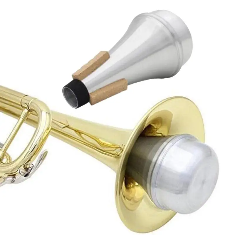 Pampet Lightweight Practice Trumpet Mute Silencer，Trumpet Straight Mute Trumpet Case Soft Trumpet Bag Compatible All Trumpet 