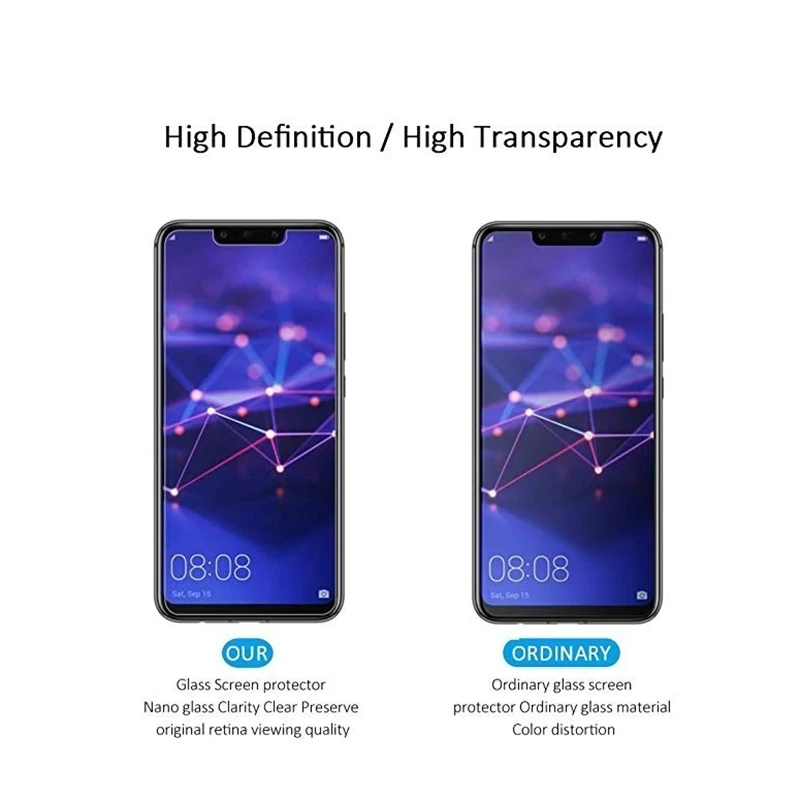 Защитная пленка для экрана для huawei mate 20 Pro Lite, Защитная пленка для экрана, закаленное стекло для P20 Lite Pro, против царапин, 9H Verre Tremp