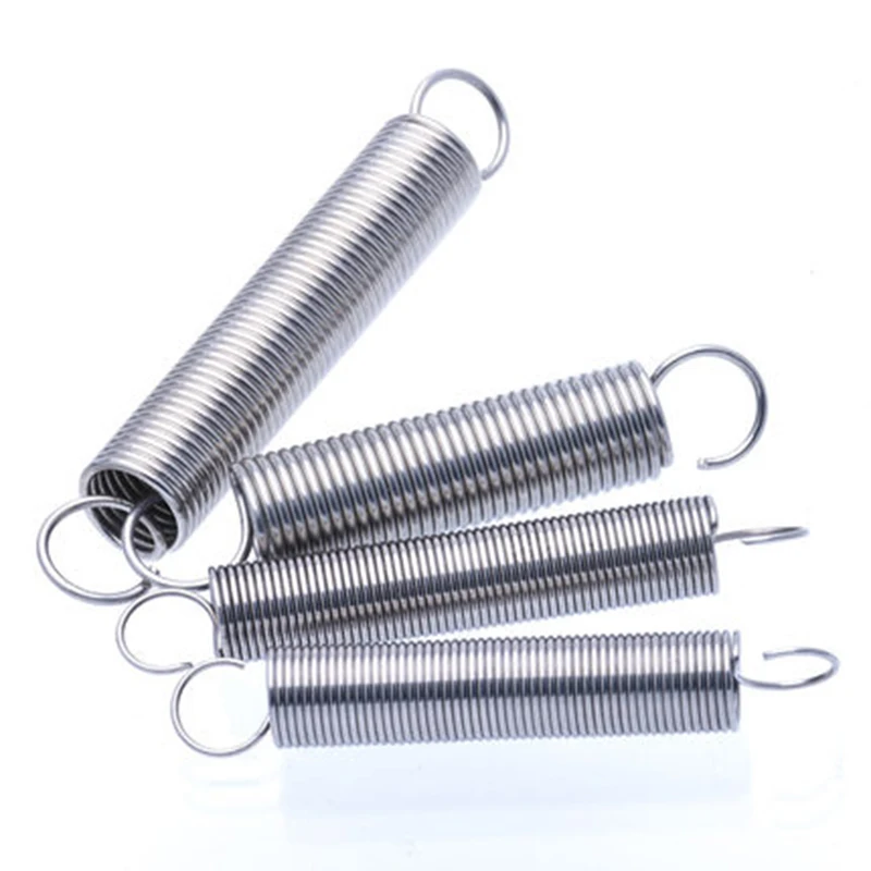 2PCS Wholesale Stainless Steel Extension Coil Springs With Hooks, 2.5mm