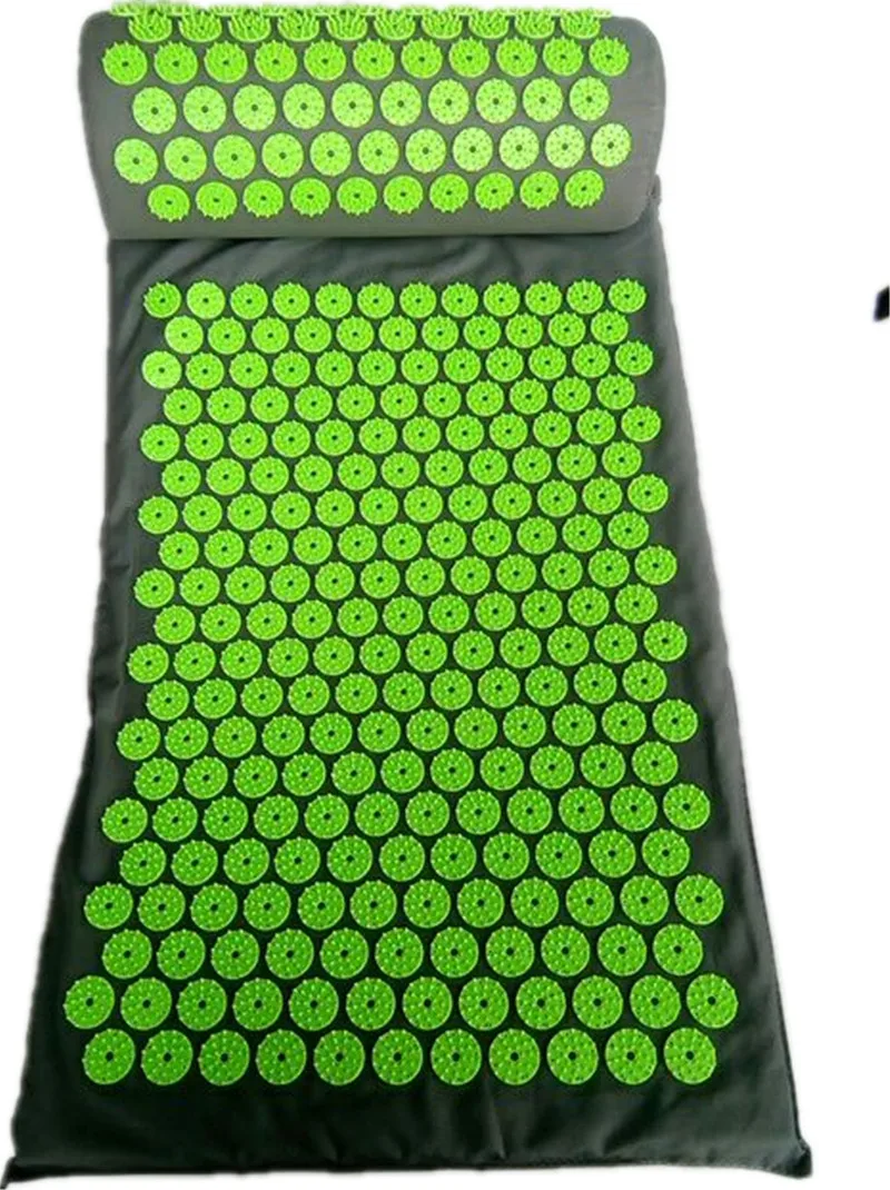 1 set Yoga Acupressure Massager Cushion Mat and Pillow Acupressure Body