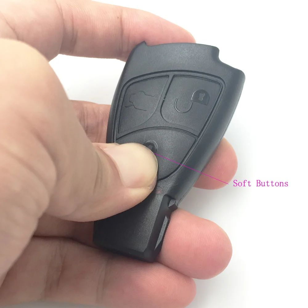 XinYueXin мягкий чехол для ключей с кнопками для Mercedes Benz B C E S ML SLK clk-класс 3 кнопки брелок крышка