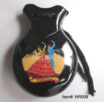 

Spanish dance wood castanets