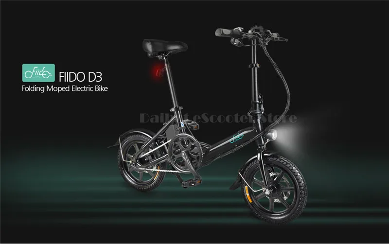 Clearance Fiido D3 Mini Electric Bike Two Wheels Electric Bicycle 14 Inch 36V 250W Adults Portable Foldable Electric Bicycle With Seat 8