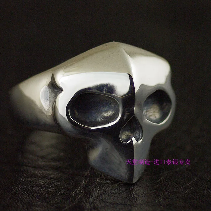 Thailand imports, boys and girls, Japanese 925 Sterling Silver small skull Silver Ring Thailand imports, boys and girls, Japanese 925 Sterling Silver small skull Silver Ring