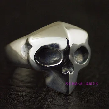 

Thailand imports, boys and girls, Japanese 925 Sterling Silver small skull Silver Ring
