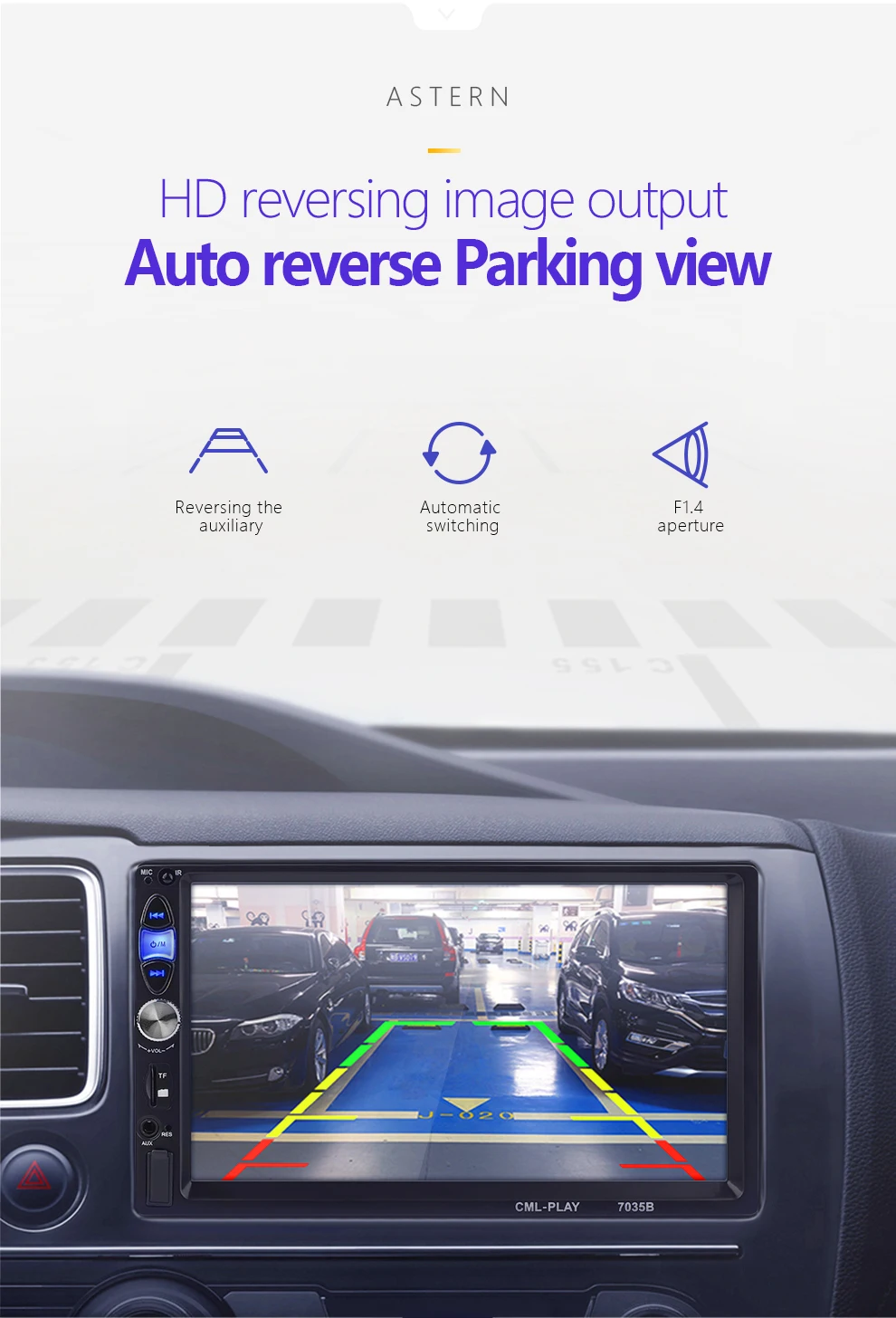  Espejo enlace Android 90 radio de coche 2din reproductor MP5 subwoofer Bluetooth manos libres FM US