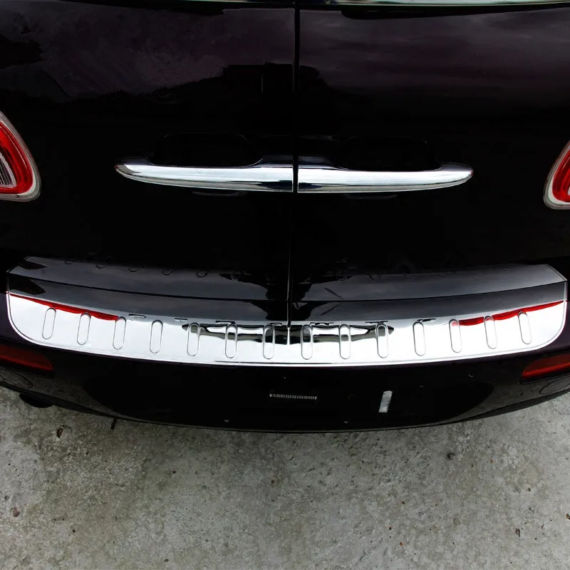 

Inner Outer Rear Trunk End Trim Bumper Protection Guard Plate Sill Scratch Cover for Mini Cooper Clubman F54 2015 2016 2017