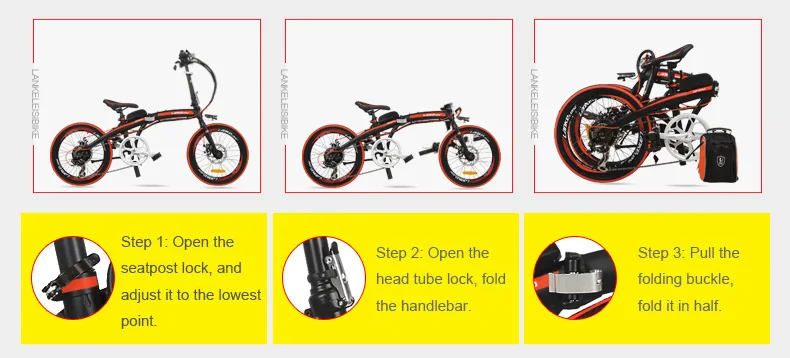 Cheap Foldable Electric Bicycle Two Wheels Electric Bicycle 20 Inch Aluminum Alloy Frame 36V/48V 240W Portable Electric Bikes Adults 1