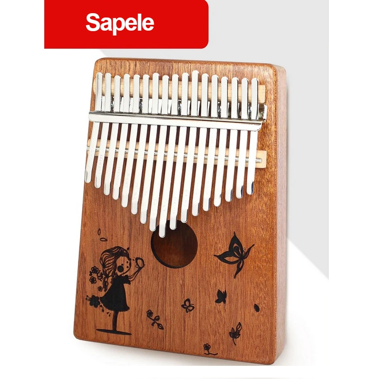 B - 17T 17 Keys 17 African Thumb Piano Finger Percussion Keyboard Sapele Body Beginners Keyboard Marimba kalimba B - 17T 17 Keys 17 African Thumb Piano Finger Percussion Keyboard Sapele Body Beginners Keyboard Marimba kalimba