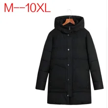 10XL 9XL 8XL 6XL Winter Jacket Men Parkas Male Coat And Casual Cotton Padded Hooded Overcoat Quilted Warm Long Jackets For Man
