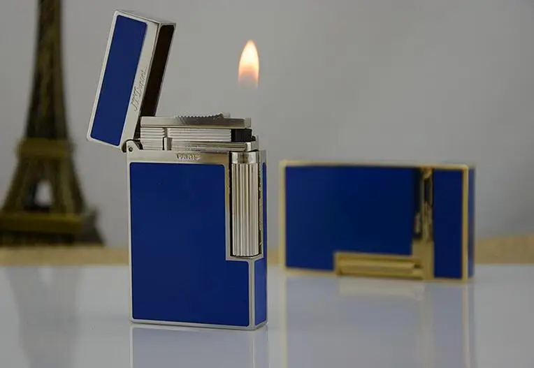 

Free shipping s.tdupont lighter inflatable S.TDupont lighters lighters copper broke the crisp sound of movement