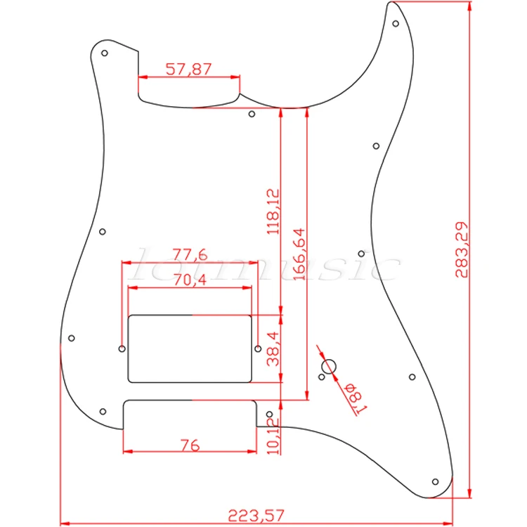 2 шт. накладки на крыло с 11 отверстиями|strat humbucker pickguard|pearl pickguardstrat pickguard |