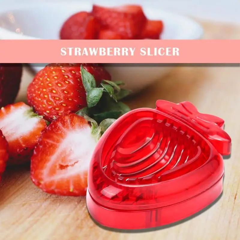 Strawberry Slicer Corer Stainless Steel Strawberry Huller Leaf Stem Remover Strawberry Cutter Blade Fruit Tools Kitchen Gadgets