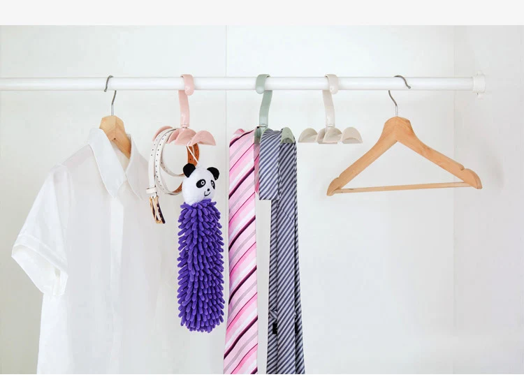 Luluhut сумка хранения стеллажи вращающийся мешок вешалки для гардероба сильный галстук ремень, крючки крючок для сумки пластиковый крючок