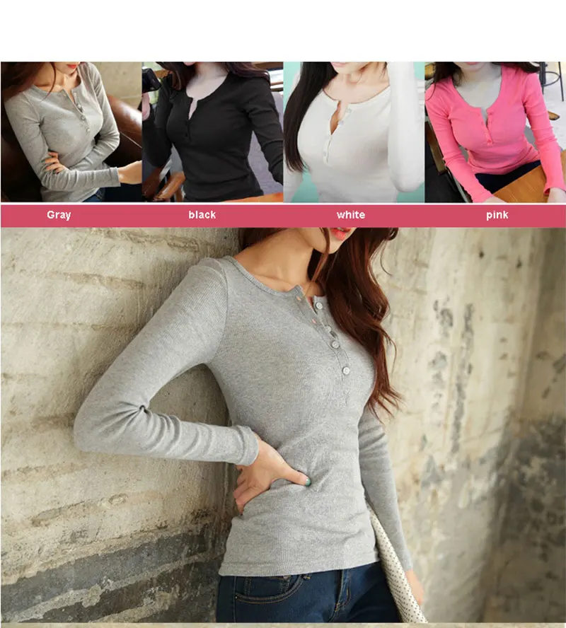 Long Sleeve Long t shirt Women (5)