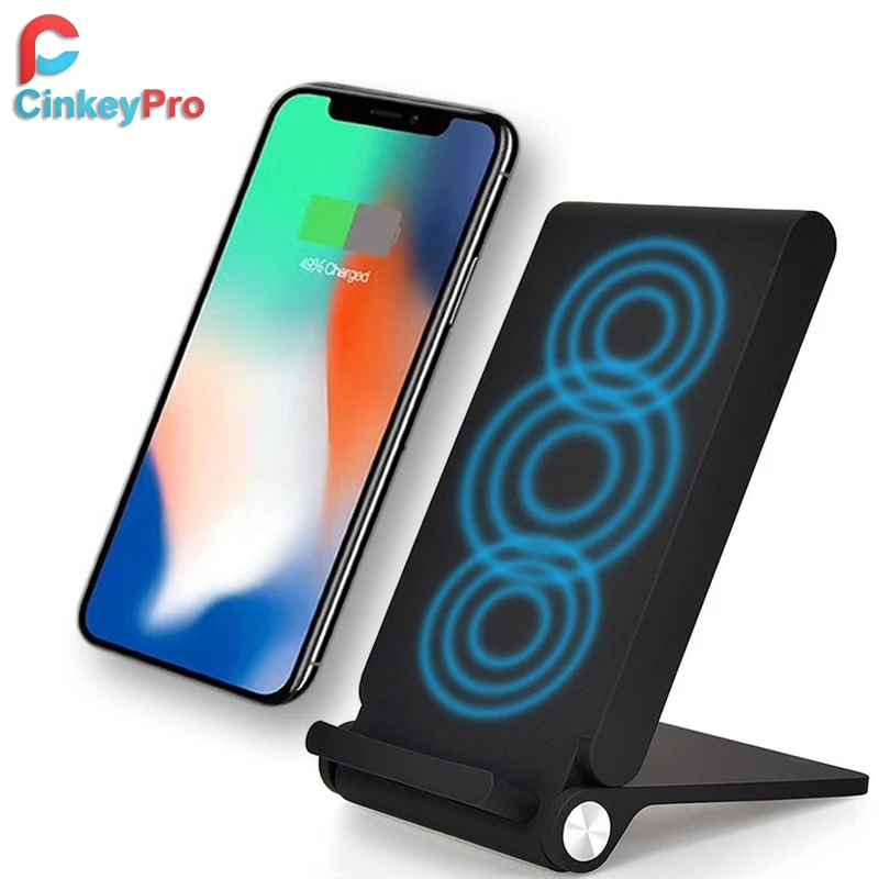 

CinkeyPro QI Wireless Charger Dock Holder for Samsung Galaxy S6 S7 Edge Pad Charging Stand 5V 1A Adapter Charge