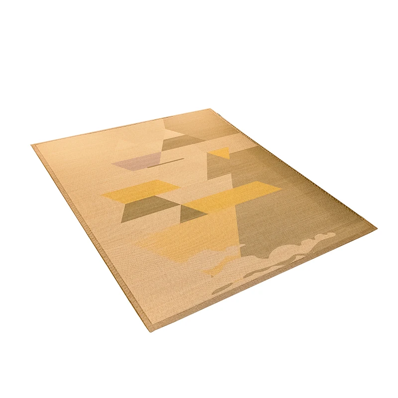 

Japanese Floor Bamboo Carpet Large Rectangle Mat Portable Fashion Comfy Rug Designer Bamboo Silk Carpet for Living Room, Bedroom
