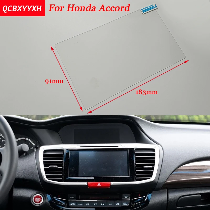

Car Sticker 8 Inch GPS Navigation Screen Steel Protective Film For Honda Accord Control of LCD Screen Car Styling