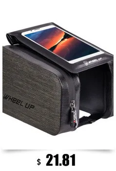 Clearance B-SOUL Bicycle Handlebar Mobile Phone Pouch Touch Screen Top Frame Tube Storage Bag Waterproof Cycling Cellphone Holder Bag 2