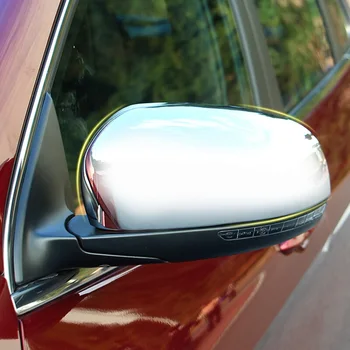 

ABS Chrome Accessories FOR Jeep Cherokee KL 2014 2015 2016 2017 2018 Car rearview mirror frame Cover Trim sticker