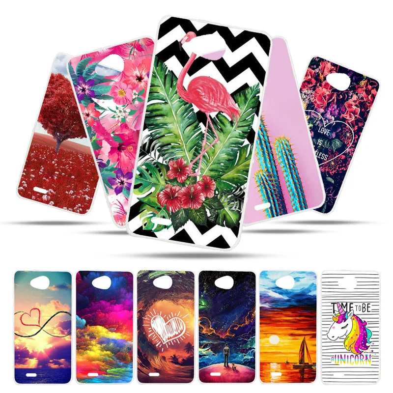 

Bolomboy Painted Case For ZTE Blade GF3 Case Silicone Soft TPU Cases For ZTE Blade T320 Cover Wildflowers Cute Animal Bags