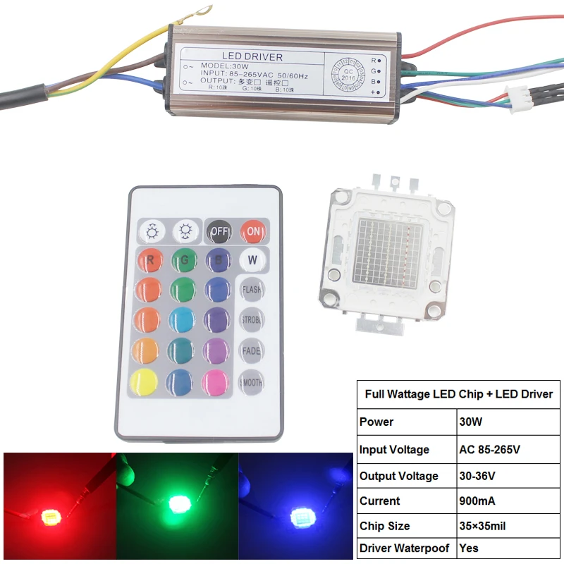 10W 20W 30W 50W 100W COB RGB светодиодный светильник лампы Светодиодный прожектор чип и