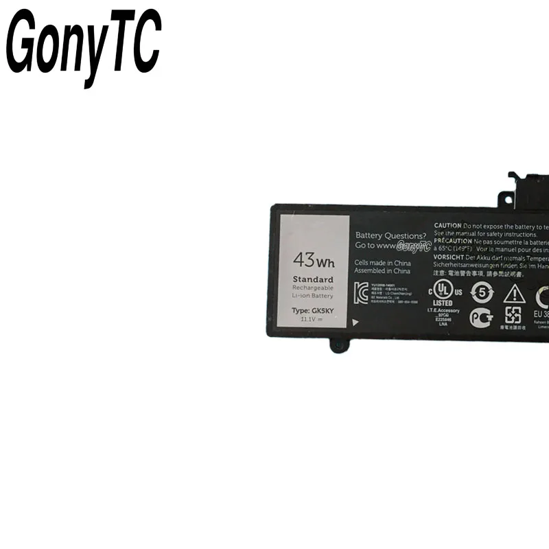 GONYTC 100% Новый оригинальный GK5KY Аккумулятор для ноутбука DELL Inspiron 13 7347 11 3147 04K8YH 31NP6/60/80
