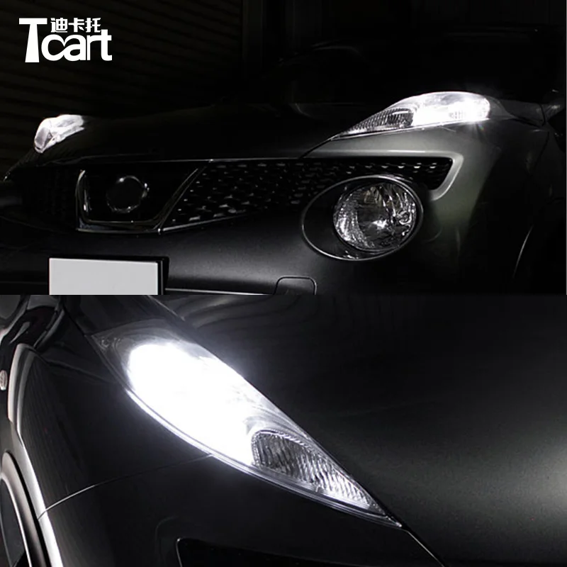 Автомобильные светодиодные габаритные огни Tcart 2 шт. Canbus T10 3030 широкие лампы для