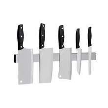 Кухонный нож Вешалка из нержавеющей стали держатель инструмента магнитный инструмент приемная рамка для кухни на присоске каменная стена подвесная без бурения