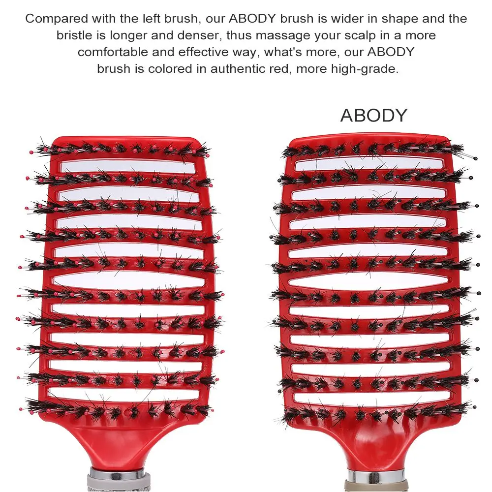 Abody щетка для волос профессиональная расческа парикмахерские принадлежности щетка-Расческа комбо для волос комбо для женщин и мужчин инструменты для стрижки
